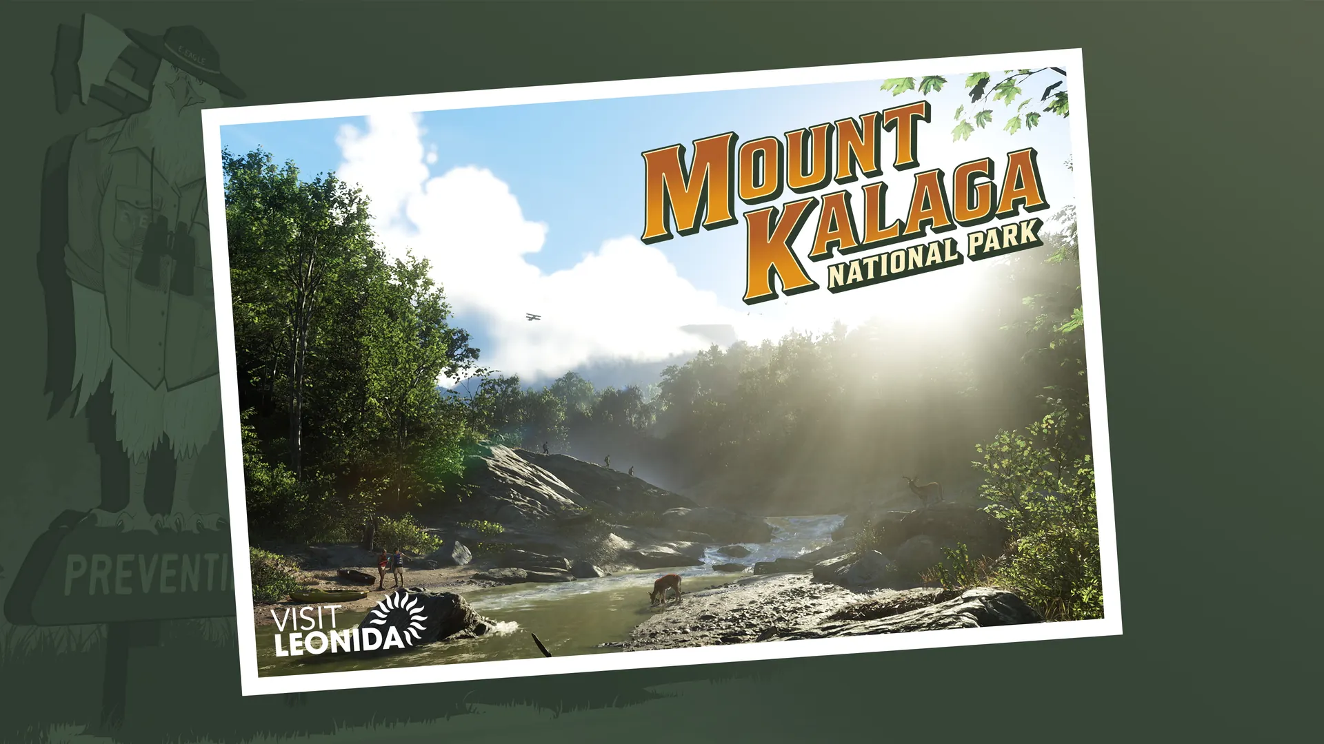 Official Mount Kalaga National Park postcard artwork