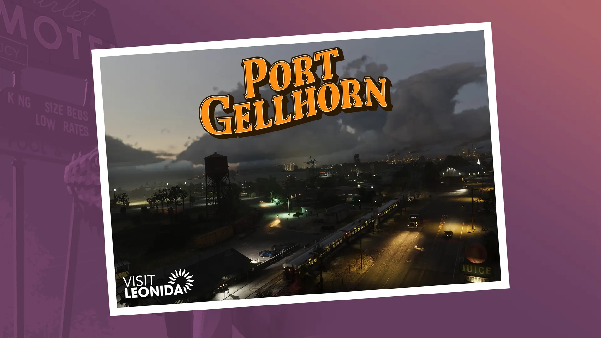Official Port Gellhorn postcard artwork
