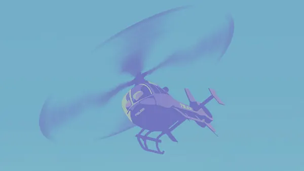 Eurocopter EC135-inspired police helicopter
