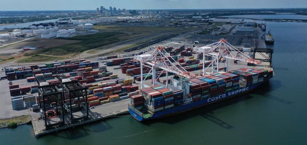 Port of Tampa Container Terminal, real life