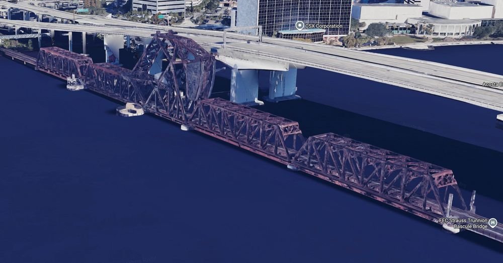 FEC Strauss Trunnion Bascule Bridge, real life