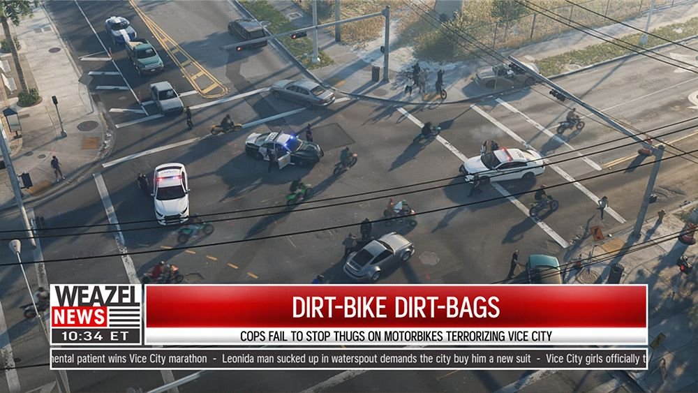 Biker Gang at Intersection, Trailer 1
